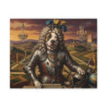 Custom Regal Canine Knight Matte Canvas Print